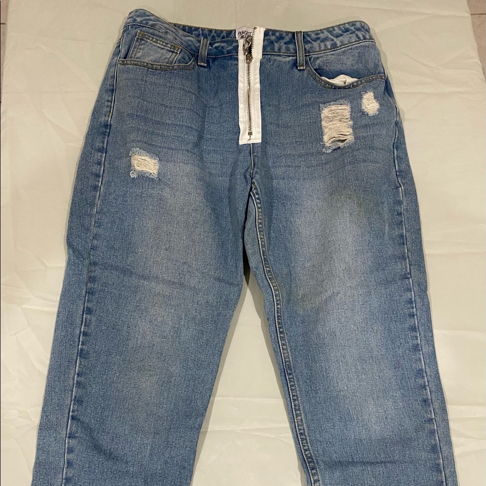 Princess Polly 2 tone Jeans - Size 8 - Mom jeans style